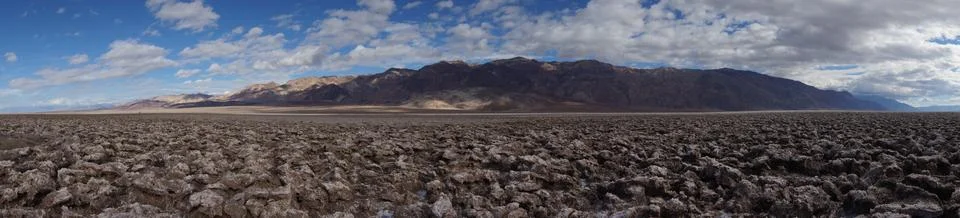 Devil's Golf Course, Death Valley National Park, CA Stockfoto's