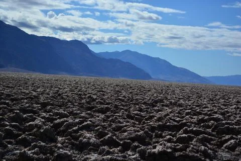 Devils Golf Course at Death Valley National Park Stock Photos