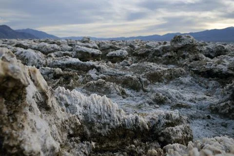 Devil's Golf Course, Death Valley, California Foto stock