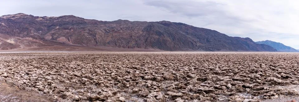Devils Golf Course in Death Valley, California. Stockfoto's