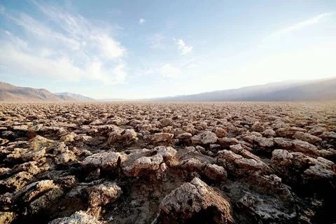  Devils Golf Course in the Death Valley, California in the United States o... Stock Photos