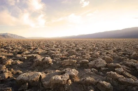  Devils Golf Course in the Death Valley, California in the United States o... Stock Photos