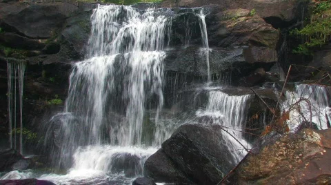 Devils hopyard falls 21 hdf Video stock 650878