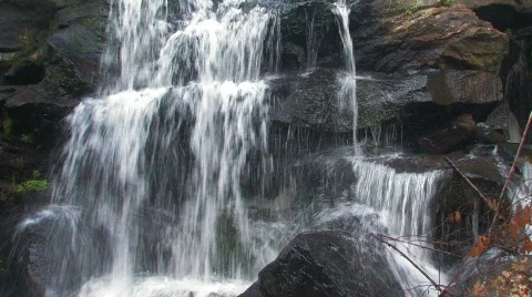 Devils hopyard falls 23 hdf Stock Footage 653685