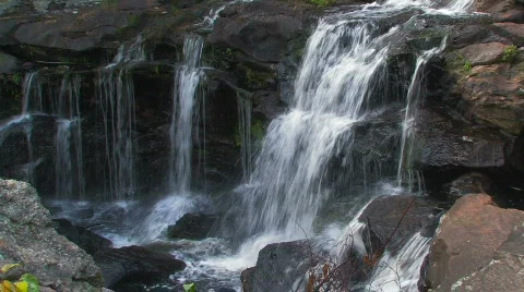 Devils hopyard falls 29 hdf Stock Footage 653992