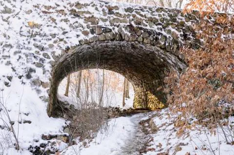 Devil's Hopyard stone bridge Stock Photos