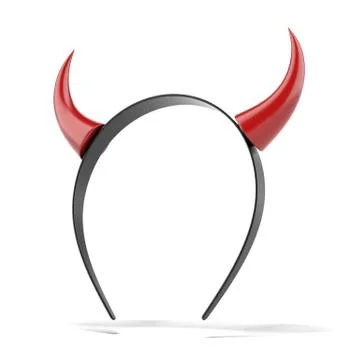 Devils horns head gear Stock Illustration