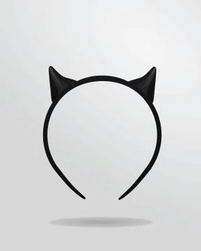 Devil's horns headband Stock Illustration