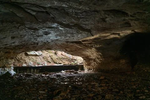 Devil's Icebox at Rock Bridge Memorial State Park, Missouri Stock Photos