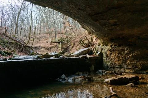 Devil's Icebox at Rock Bridge Memorial State Park, Missouri Stock Photos