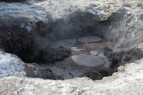Devil's ink pots. Stock Photos