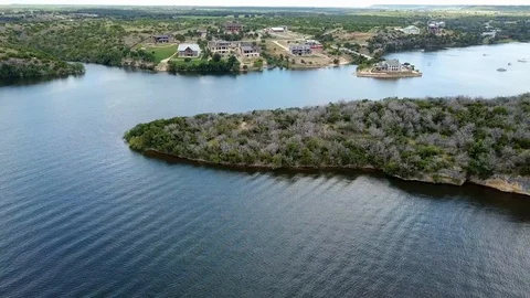 Devil's Island at Possum Kingdom Lake Stock Footage 114927018
