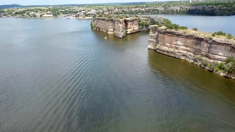 Devil's Island at Possum Kingdom Lake Stock Footage 114927187