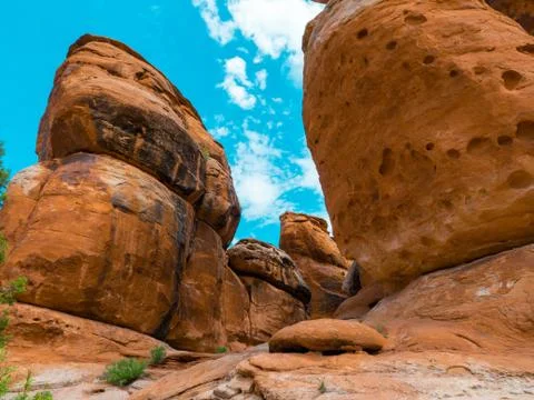 Devils Kitchen Rock formation in Colorado Stock Photos