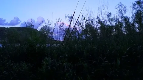 Devil's Lake - Sunset (Slow Motion) Stock Footage 81985403