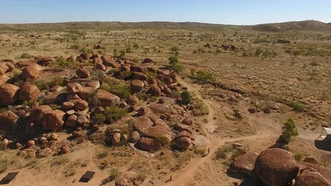 Devils Marbles 360 View Outback Australia 스톡 동영상 90784936