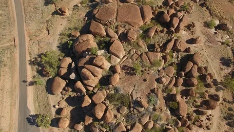 Devils Marbles Above View Outback Australia 스톡 동영상 90788426