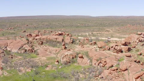 Devils Marbles Australia Stock Footage 127226805