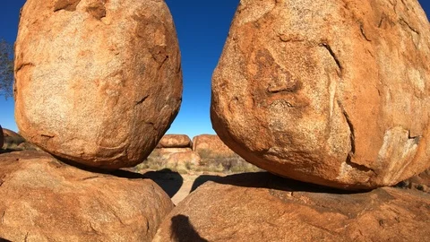 Devils Marbles Northern Territory Stock Footage 120084103