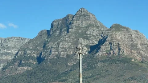 Devil’s Peak and Table Mountain, Cape Town, South Africa. 動画素材 343816567
