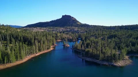 Devil's Peak, Tahoe National Forrest, Aerial View 库存影片 281536157