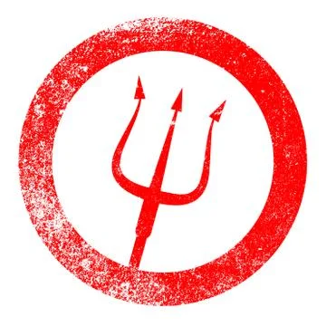 Devils Pitchfork Ilustração Stock