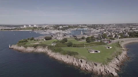 Devils Point Slow Pass Stock Footage 268880116