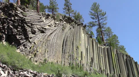Devils Postpile 2 Video stock 25031634