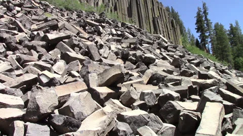 Devils Postpile 4 Video stock 25031626
