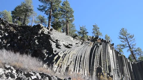 Devils Postpile National Monument Stock Footage 45986574