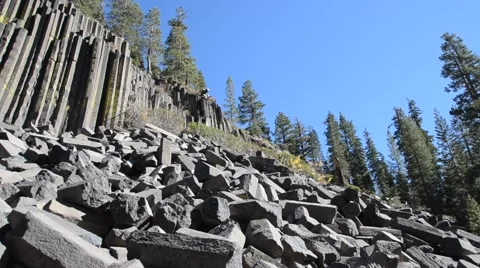 Devils Postpile National Monument Stock Footage 45986625