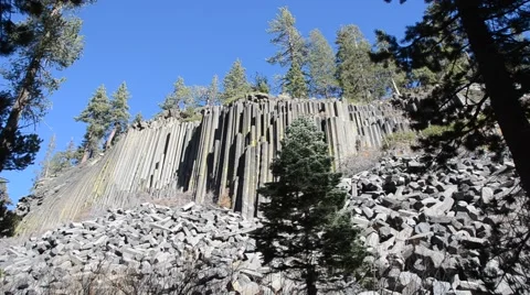 Devils Postpile National Monument Stock Footage 45986648