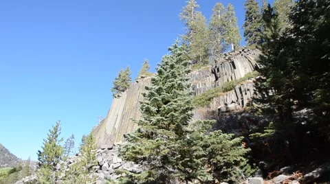 Devils Postpile National Monument Stock Footage 45986687