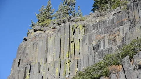 Devils Postpile National Monument Stock Footage 45986704
