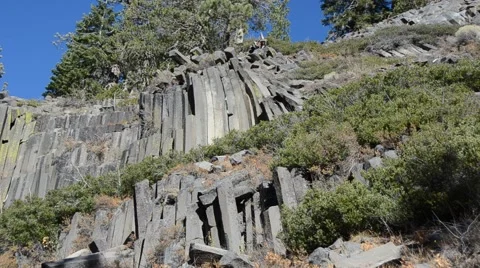 Devils Postpile National Monument Stock Footage 45986719