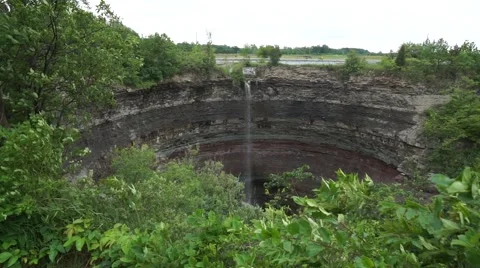 Devil's Punch Bowl Falls, Hamilton, Ontario, Canada Stock Footage 51772289