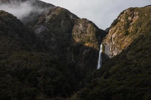 Devil's Punchbowel, Arthur's Pass, New Zealand Stock Photos