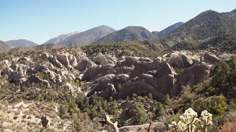 Devils Punchbowl Pan Stock Footage 31740530