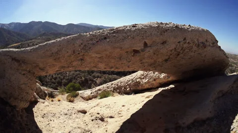 Devils Punchbowl Slide Through Arch Stock Footage 31740477