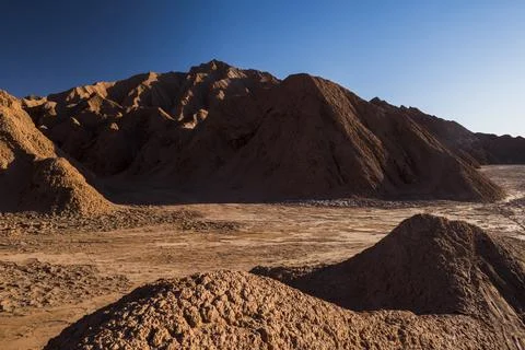 Devil's ravine (Quebrada Del Diablo), part of the Katarpe Valley, Atacama Stock Photos