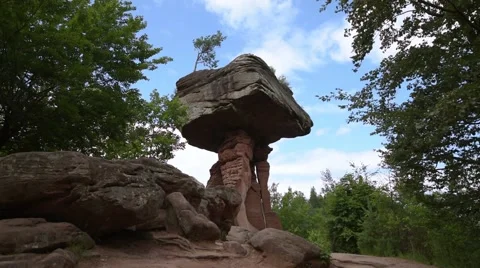 Devils Rock, Teufelstisch, Germany Stock-Footage 67595472