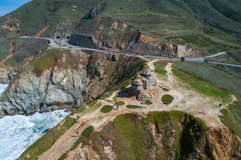 Devil's Slide Bunker in California. Stock Photos