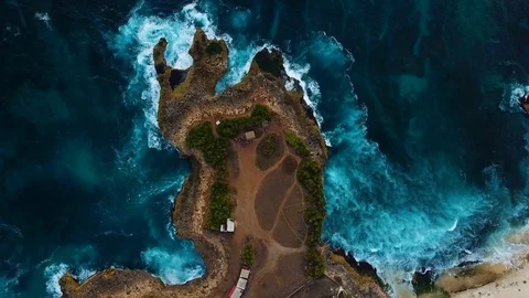 Devils tear bird view Stock Footage 106694604