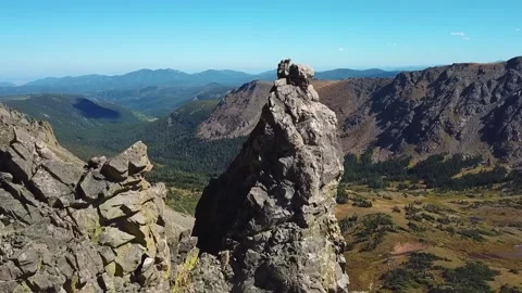 Devil's Thumb 06 | Fraser, Colorado | Rocky Mountains | 4K Drone Footage Video stock 220286307