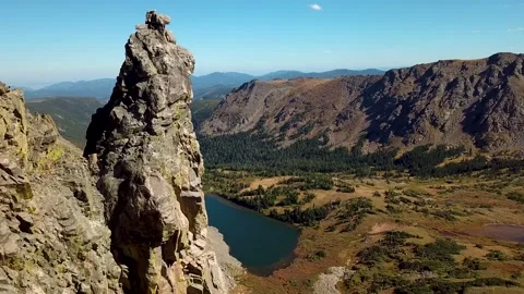 Devil's Thumb 15 | Fraser, Colorado | Couple | Rocky Mountain | 4K Drone Footage Stock Footage 220287099