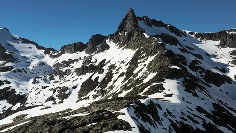 The Devils Tooth mountain Stock Footage 116752712