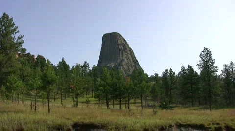 Devils Tower 2 Stock Footage 500686