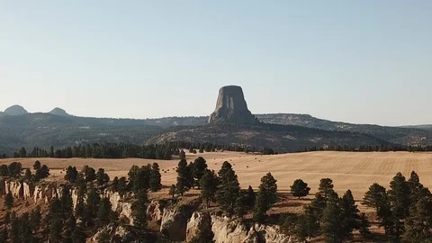 Devils Tower 3 by DWKing Video stock 103427215