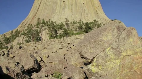 Devil's Tower from base 스톡 동영상 79514820