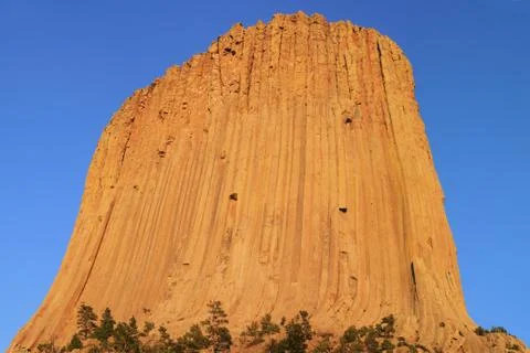 Devil's tower detail Stock Photos